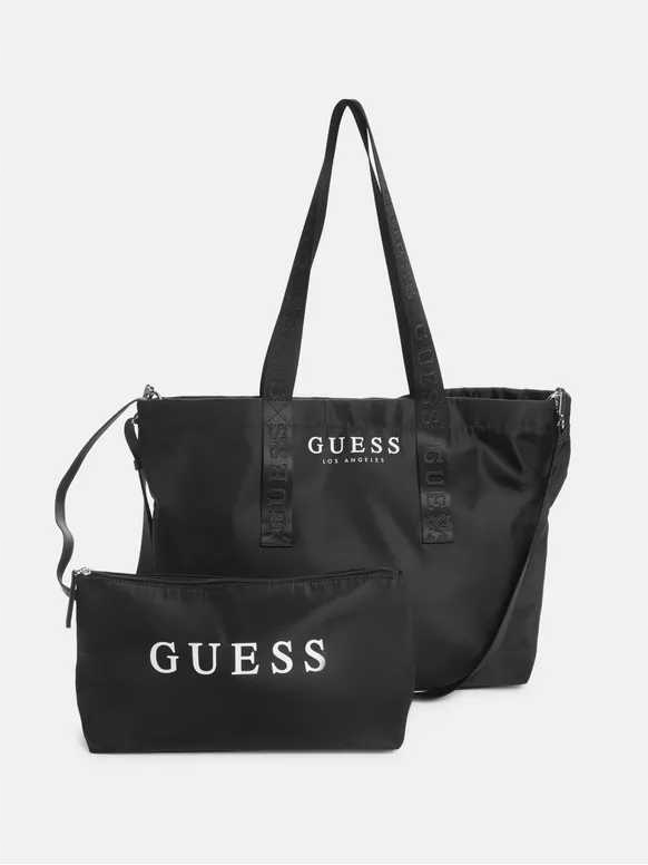 Guess dámská velká taška Nylon Travel Set 2v1