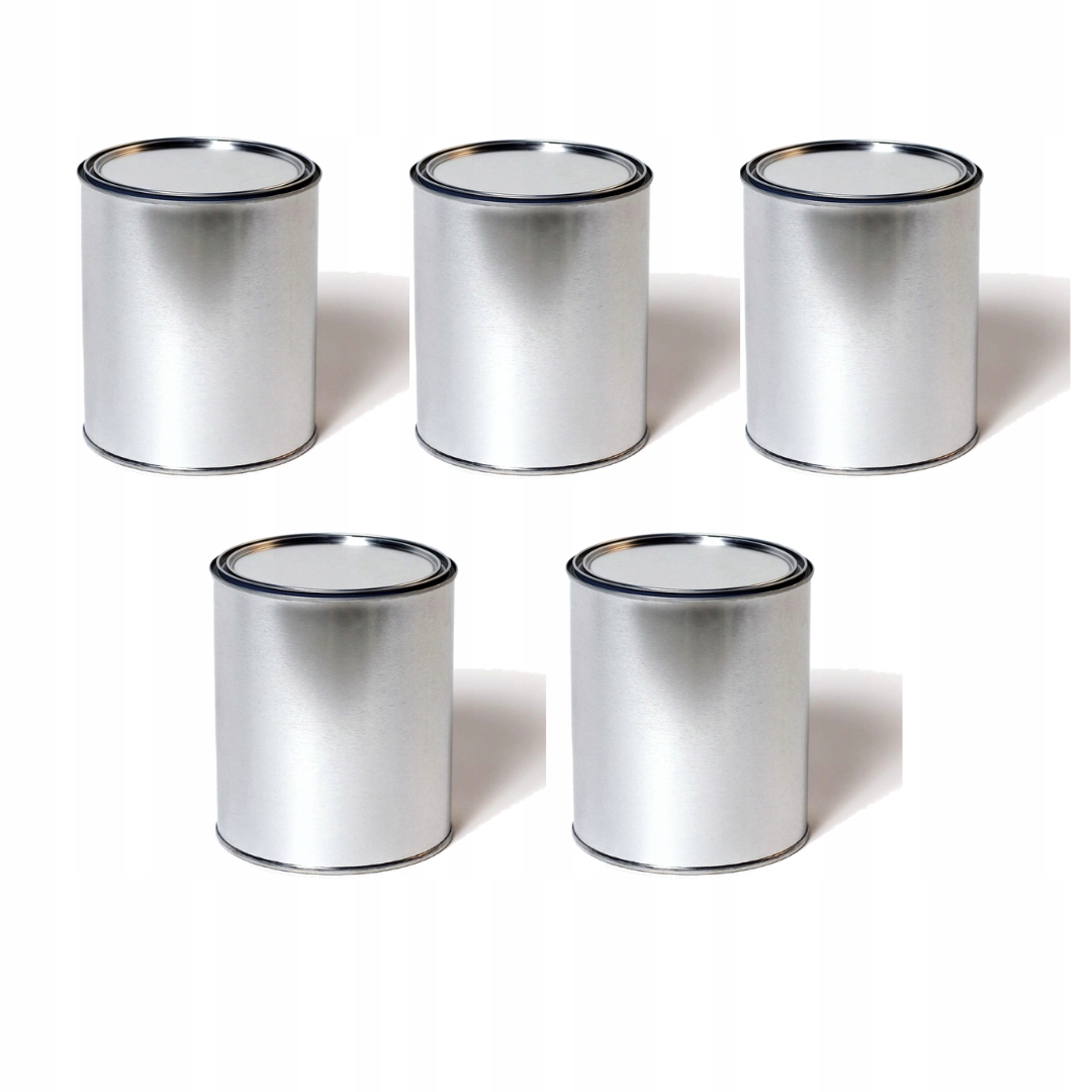 Puszka Metalowa 1L Z Wieczkiem Wciskanym 5 Szt