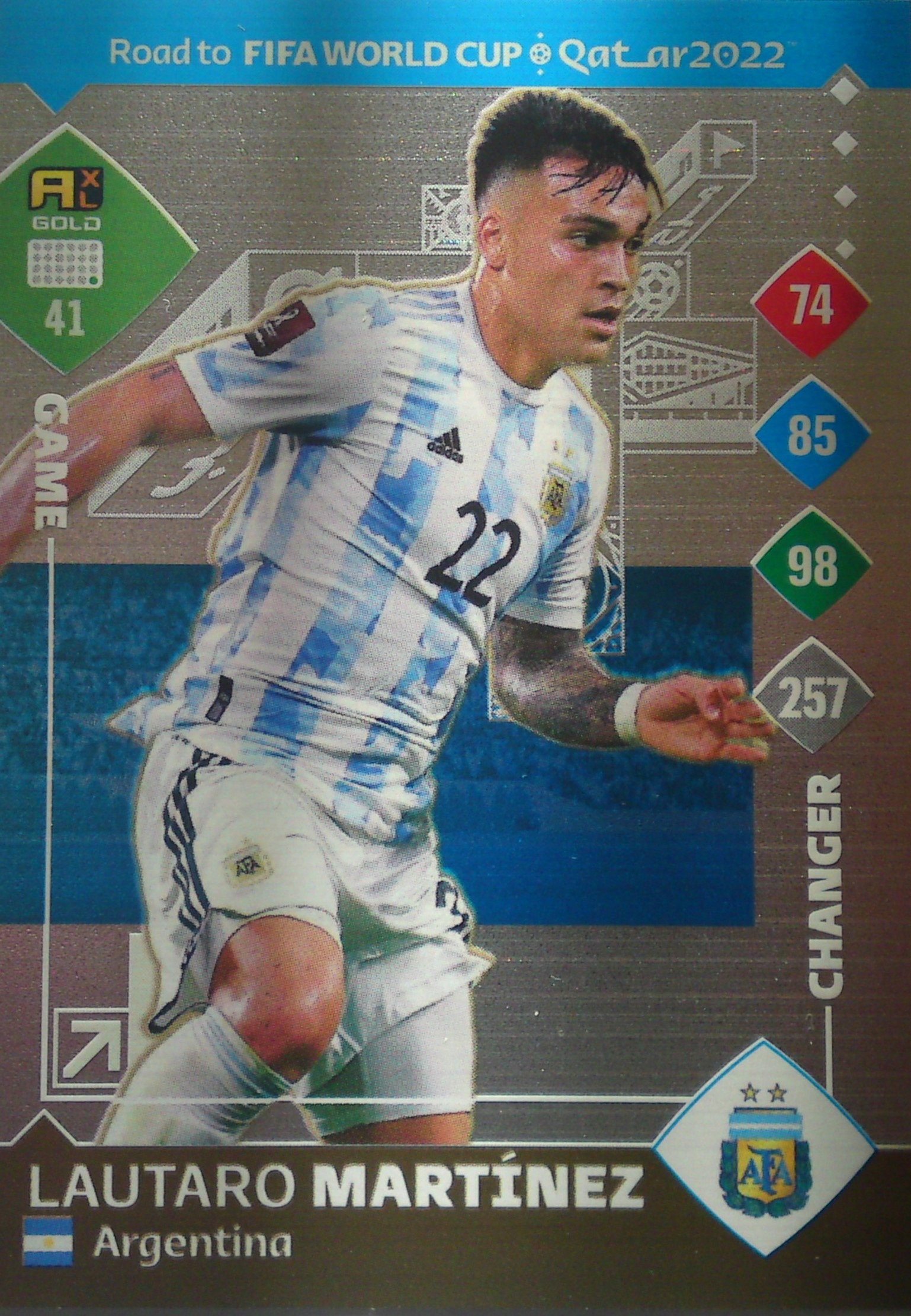 Panini Road Fifa World Qatar 2022 Game Changer Lautaro Martínez 41