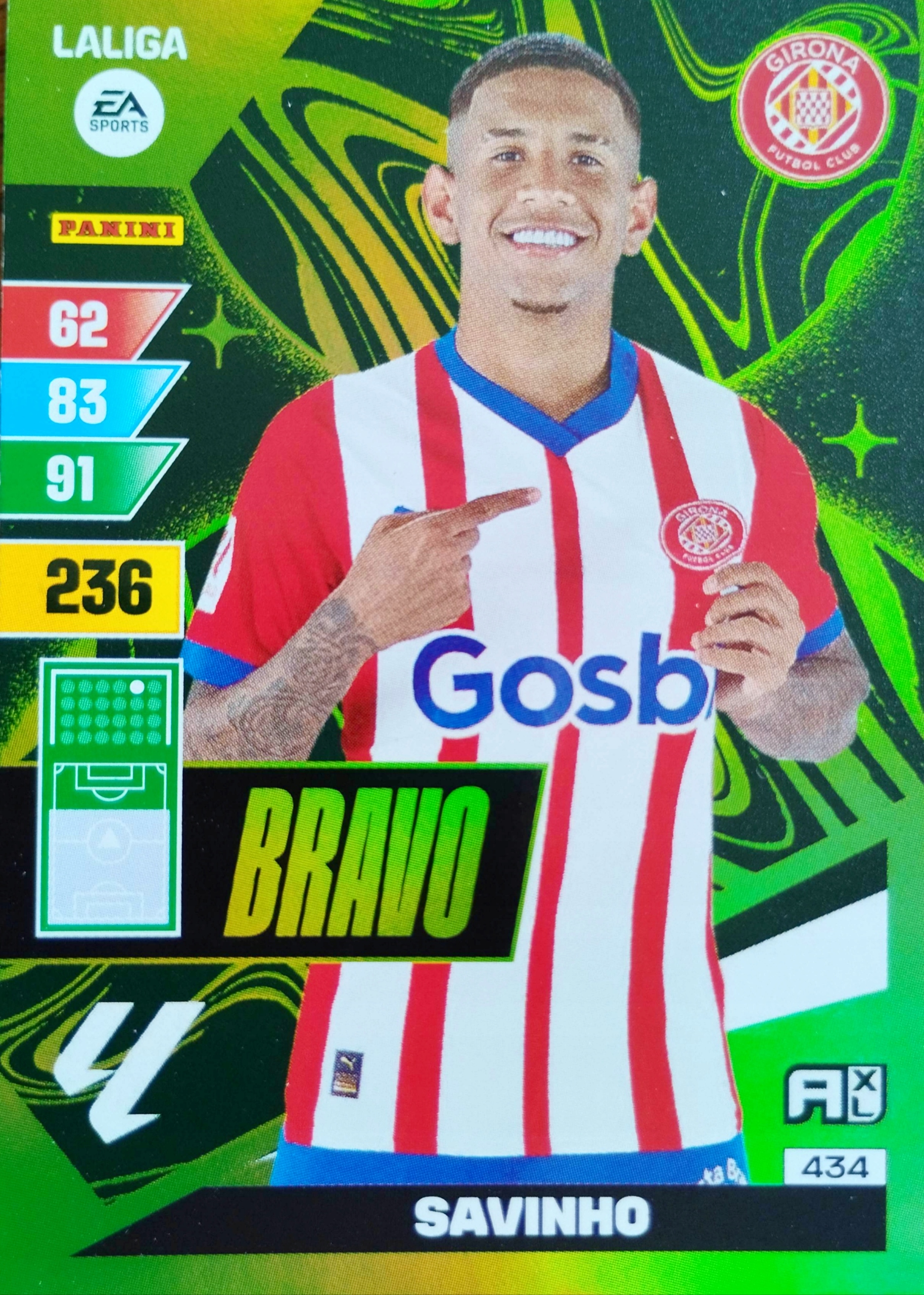 Panini La Liga 2023-24 2024 Bravo 434 Savinho Girona