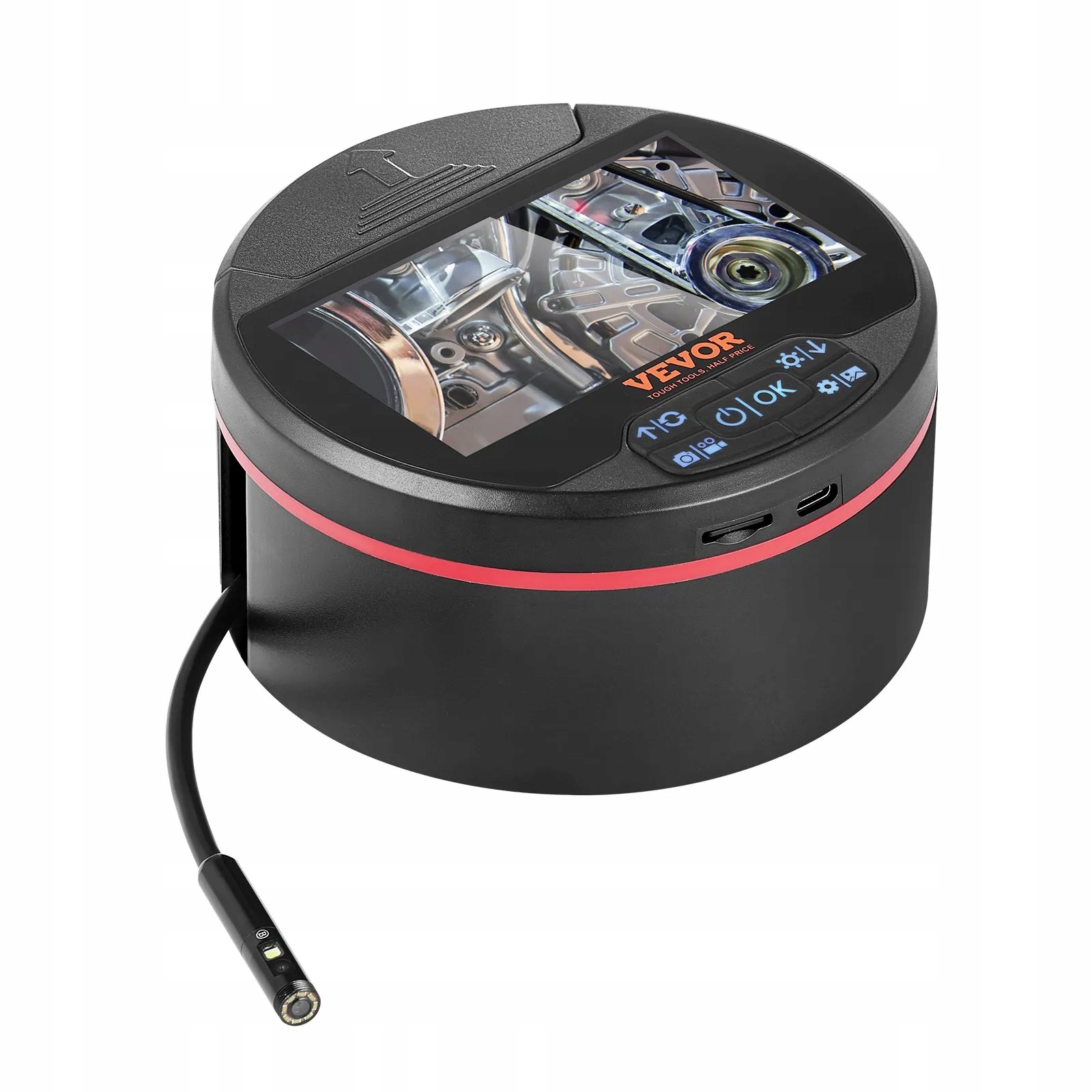 Inspekční kamera endoskop 3 objektivy 4.3" obrazovka pro trubky do auta