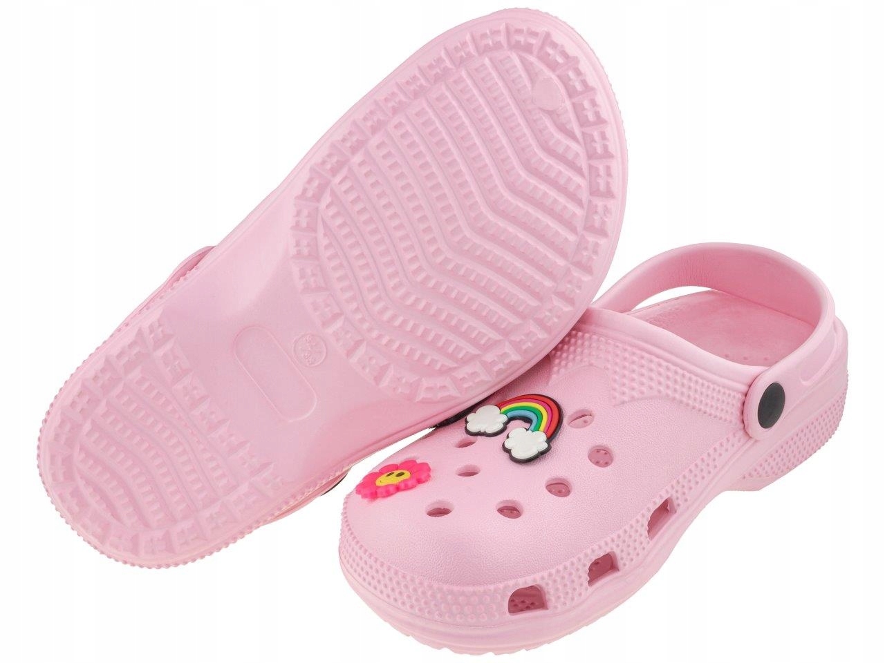 Kroksy klapki dziecięce chodaki piankowe B872930 róż 30/31 Długość wkładki wew. 20 cm