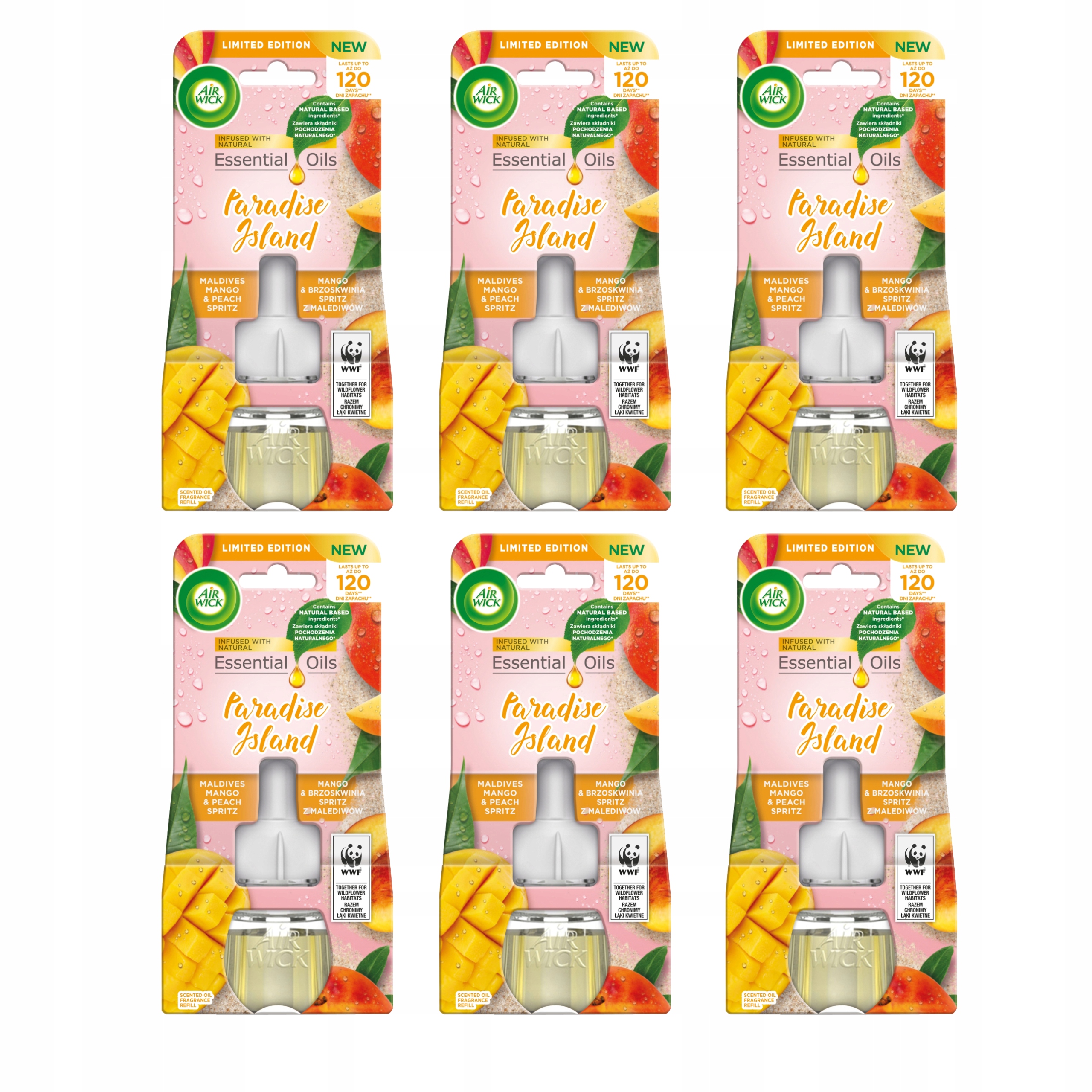 Levně Osvěžovač vzduchu Air Wick Aromatická broskev a Meruňka 19ml