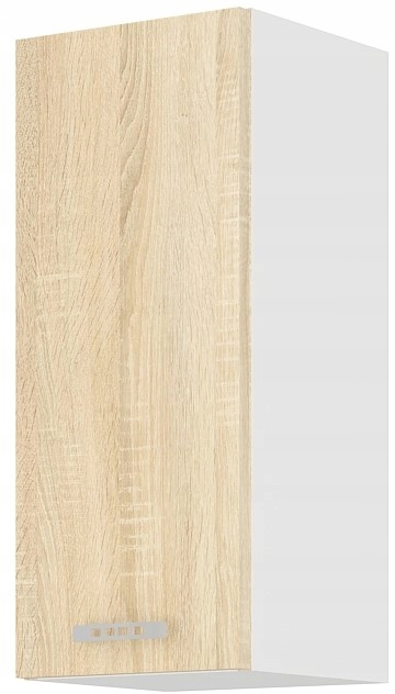 Závěsná kuchyňská skříňka 30 horní s policemi do kuchyně. Dub Sonoma bílá.