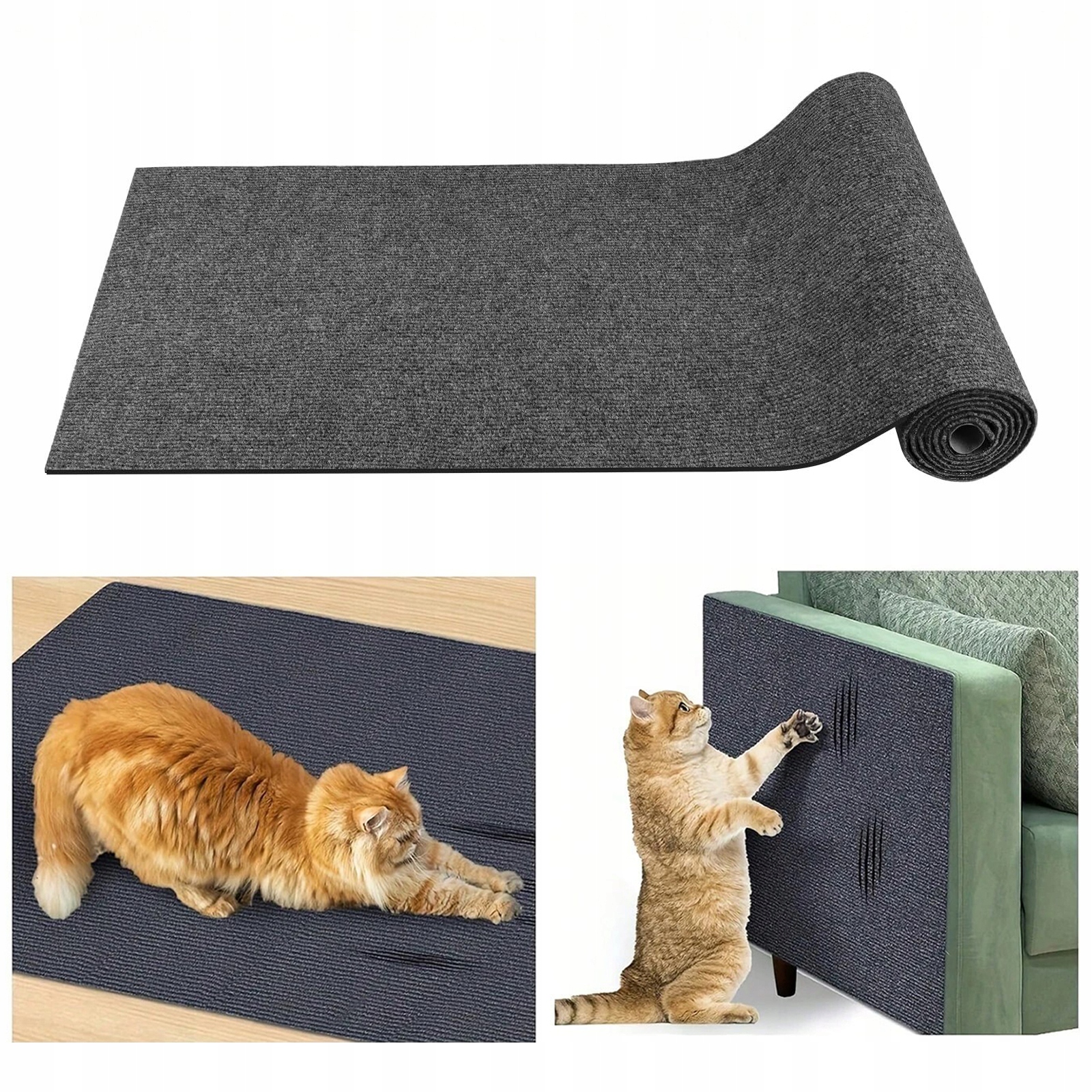 Levně Samolepicí podložka proti škrábání pro kočky 40x100 cm Odolná ochrana gauče a sedačky