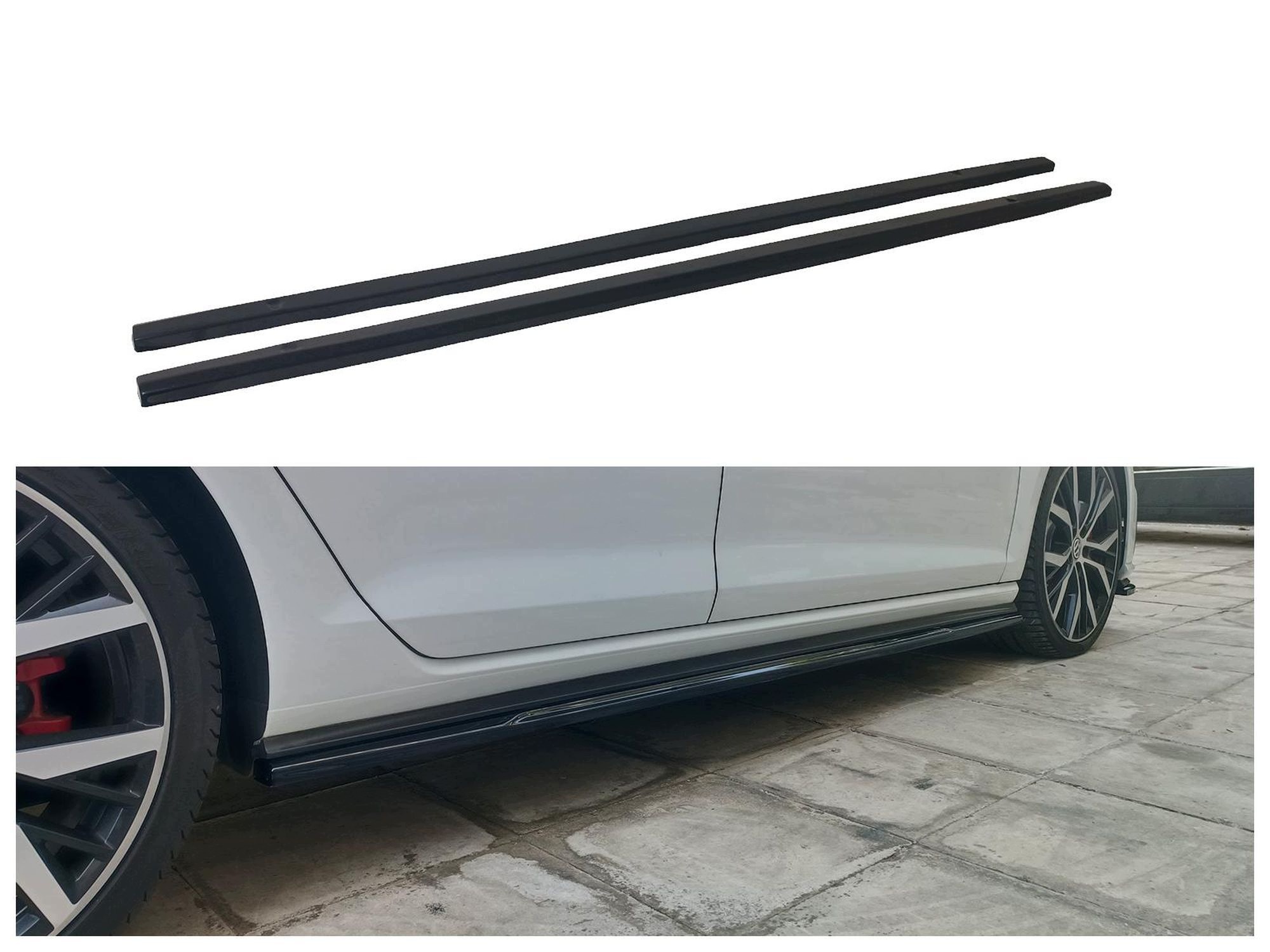 Boční krytky prahových lišt pro Vw Golf 7 VII 2013-2019 Hb