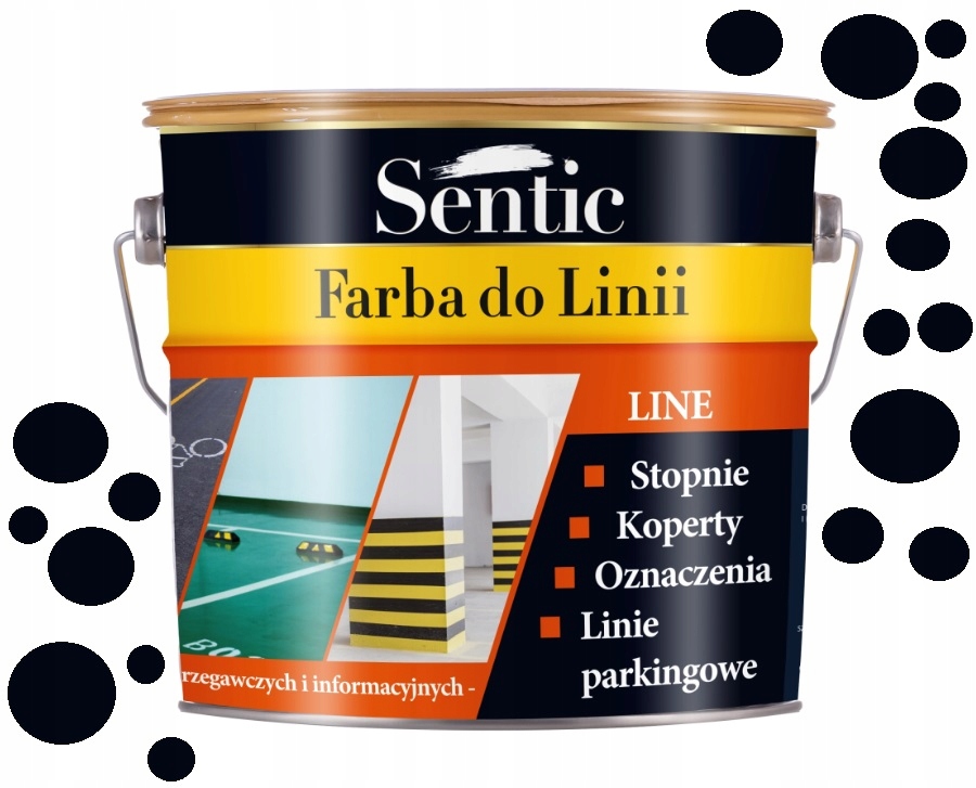 FARBA DO BETONU DO LINII 3l SENTIC CZARNA Marka Dragon