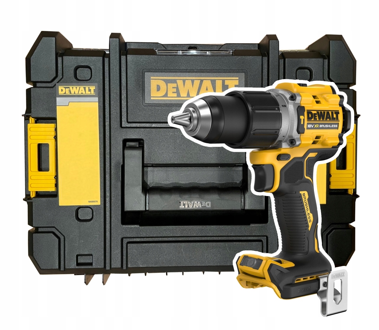 DeWalt Wiertarko-wkrętarka z udarem 18V 90Nm DCD805NT Walizka Tstak II