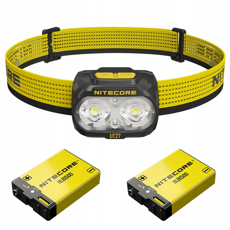 Latarka czołowa Nitecore UT27 2025 Pro (800 lumenów, 3xAAA, HLB1500) czarna