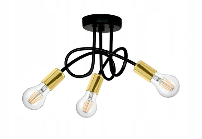 

Lampa Sufitowa ,żyrandol Salonu TOM30-122K/BKZ Led