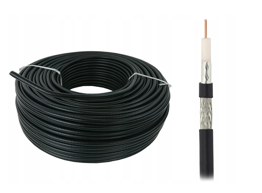 KABEL ANTENOWY TRISET-113 ZEWNĘTRZNY 1 MB PRZEWÓD KONCENTRYCZNY NA METRY