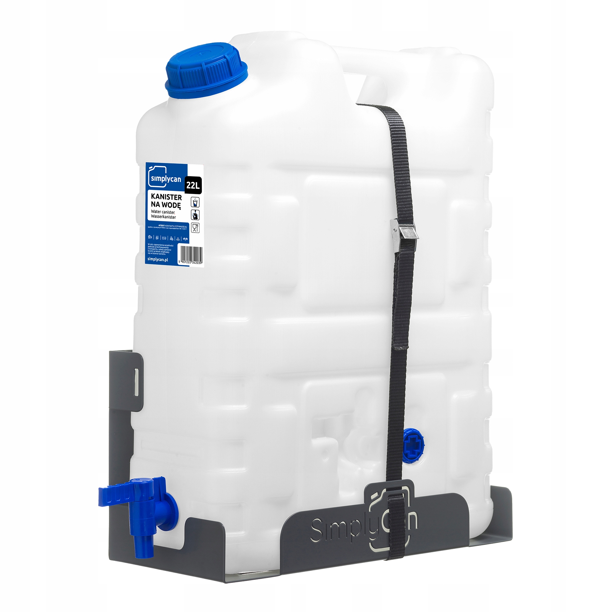 Kanister na wodę z uchwytem 20L SimplyCan max. 22L