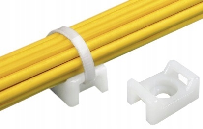 MOCOWANIE UCHWYT OPASKI KABLOWEJ DO 7.6mm BIAŁY M6
