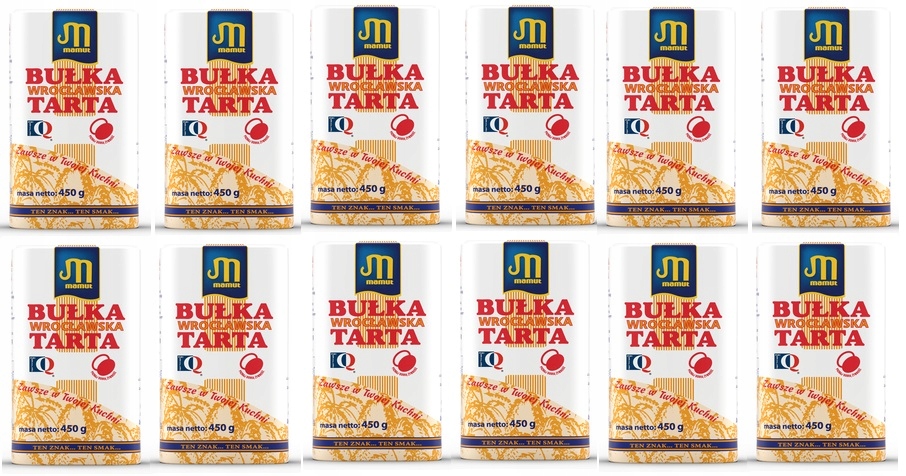 12 x 450 g Mamut strouhanka Wrocławska Zgrzewka