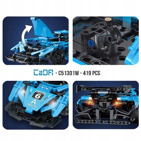 CADA KLOCKI SAMOCHÓD ZDALNIE STEROWANY RC 419 EL. Liczba elementów 419 szt.
