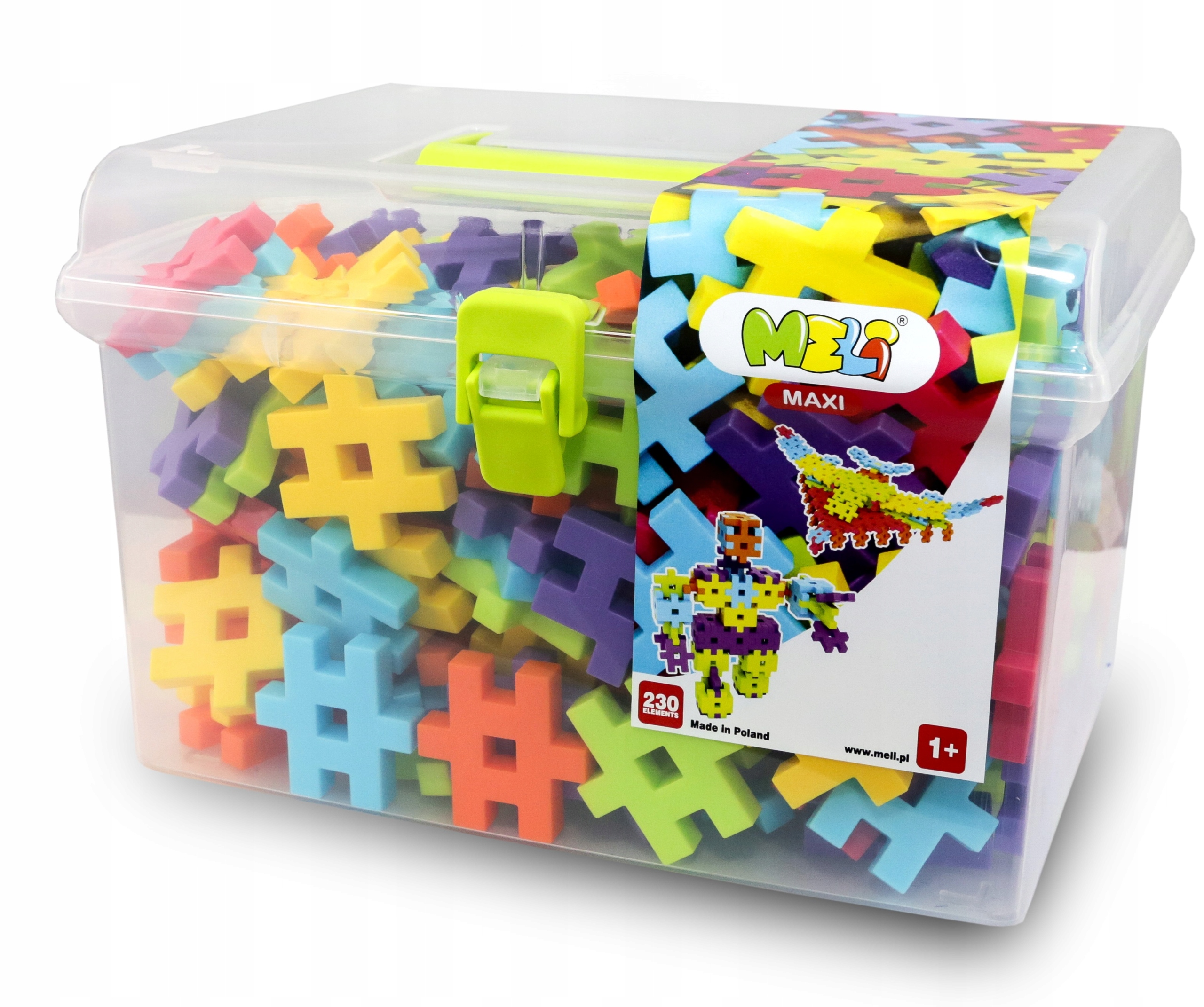 Klocki Konstrukcyjne Meli Maxi Travel Box 230 elementów