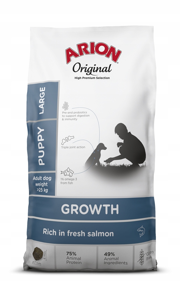Arion Original Growth Puppy Large Salmon Fish 12kg