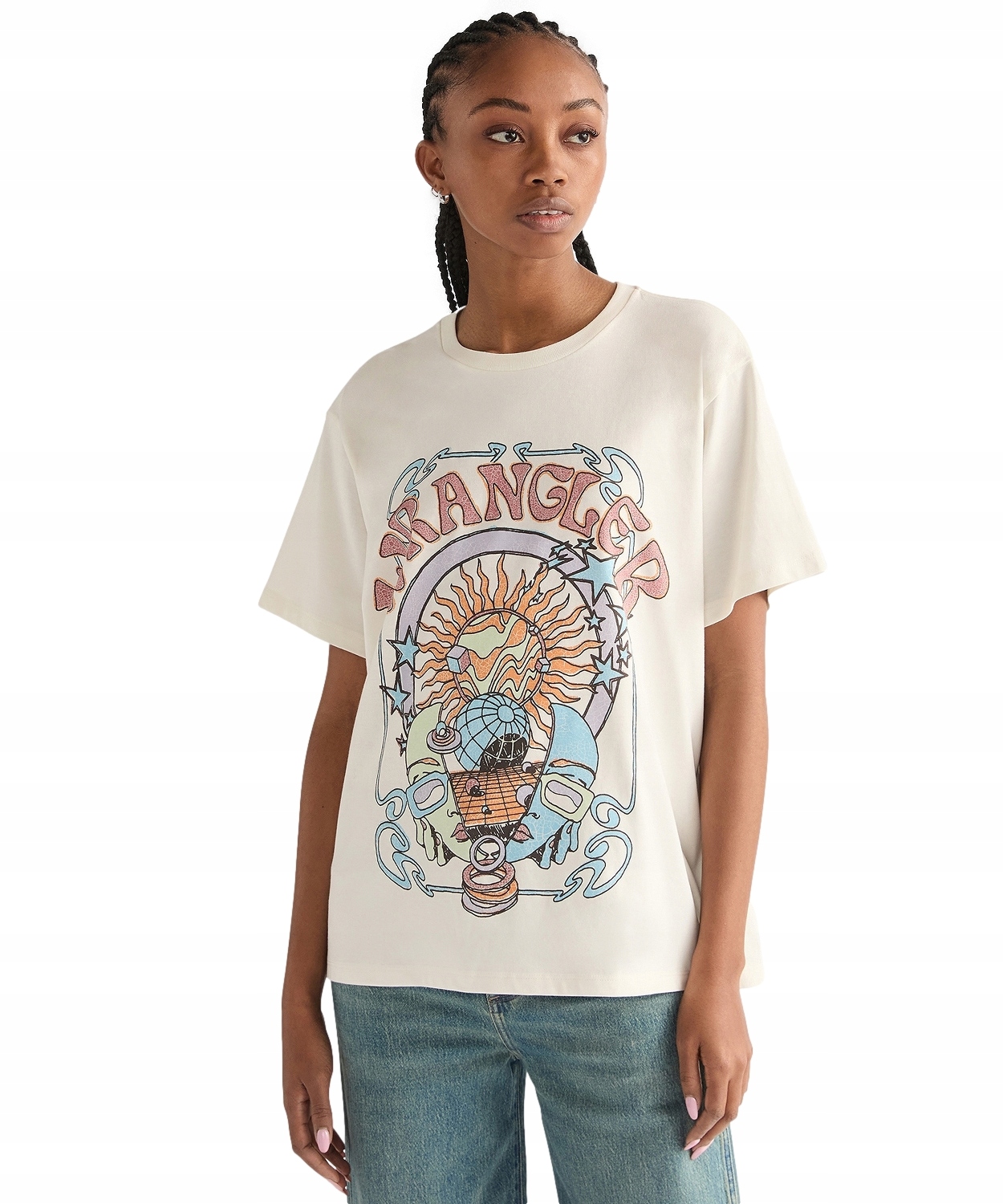 Tričko Wrangler Girlfriend Tee 112378022 Worn White M