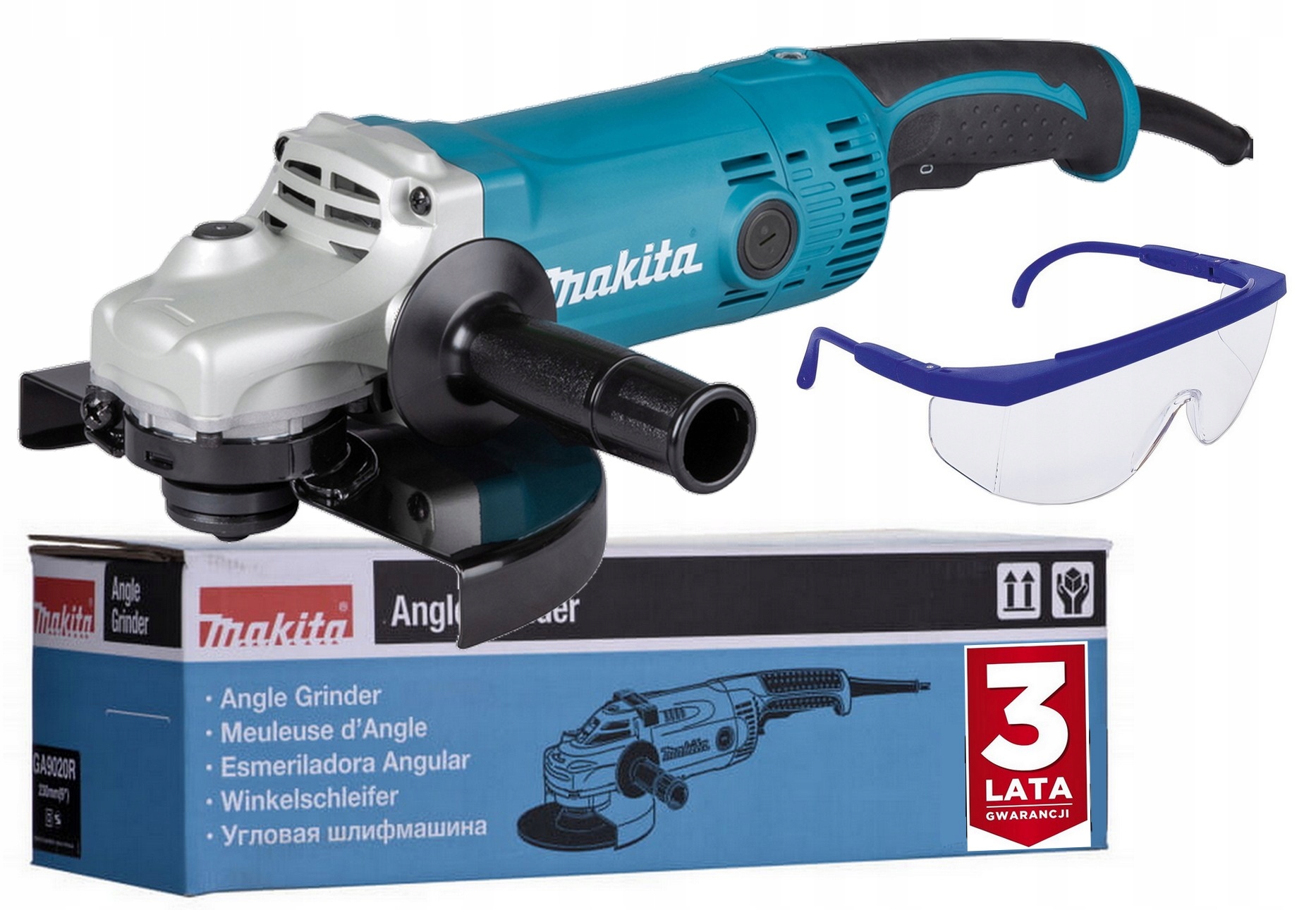 Makita GA9050R szlifierka kątowa 230mm 2000W miękki start Okulary
