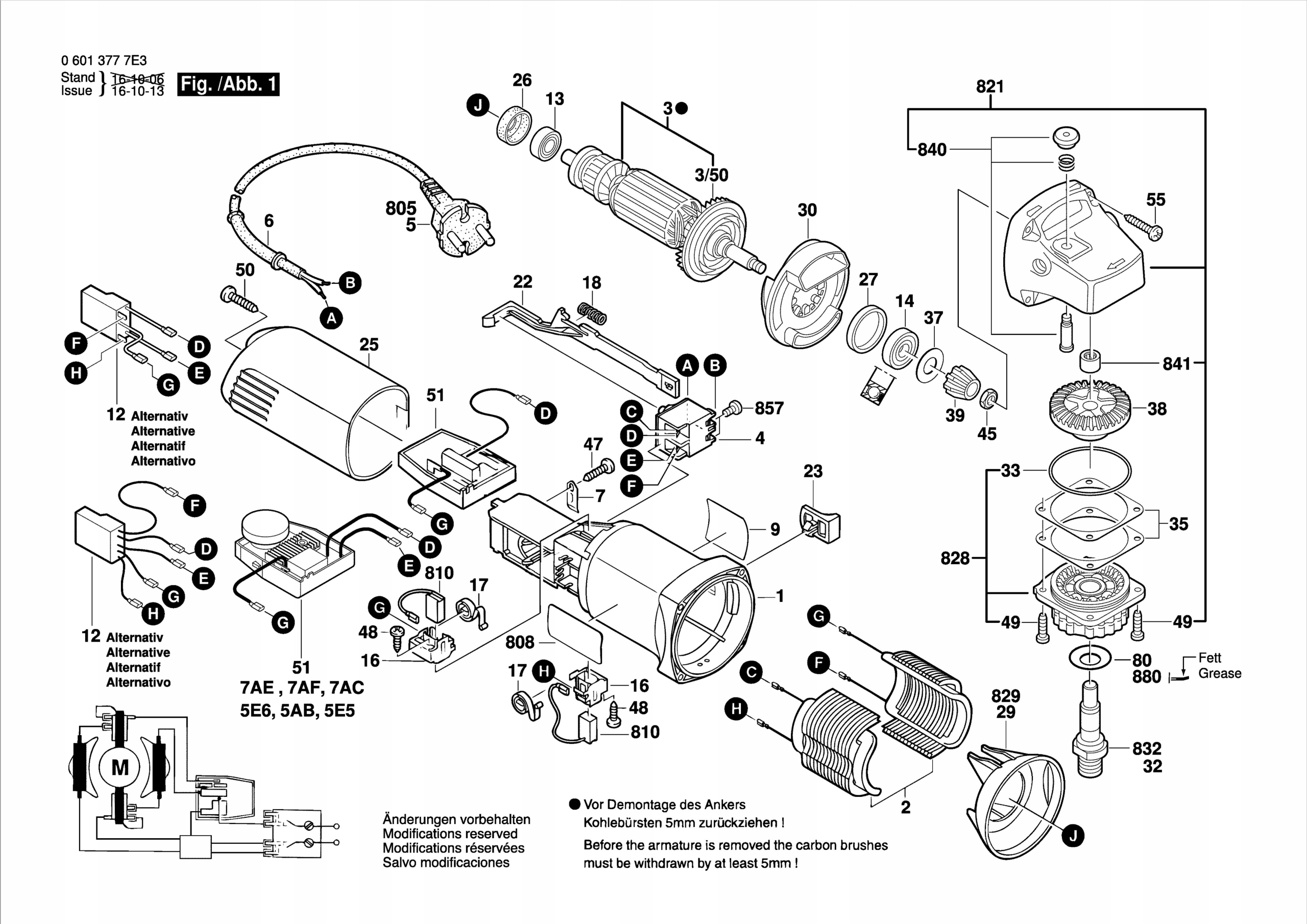 BOSCH GWS850CE KONDENSATOR FILTR ORYGINAŁ Rodzaj moduł elektroniczny