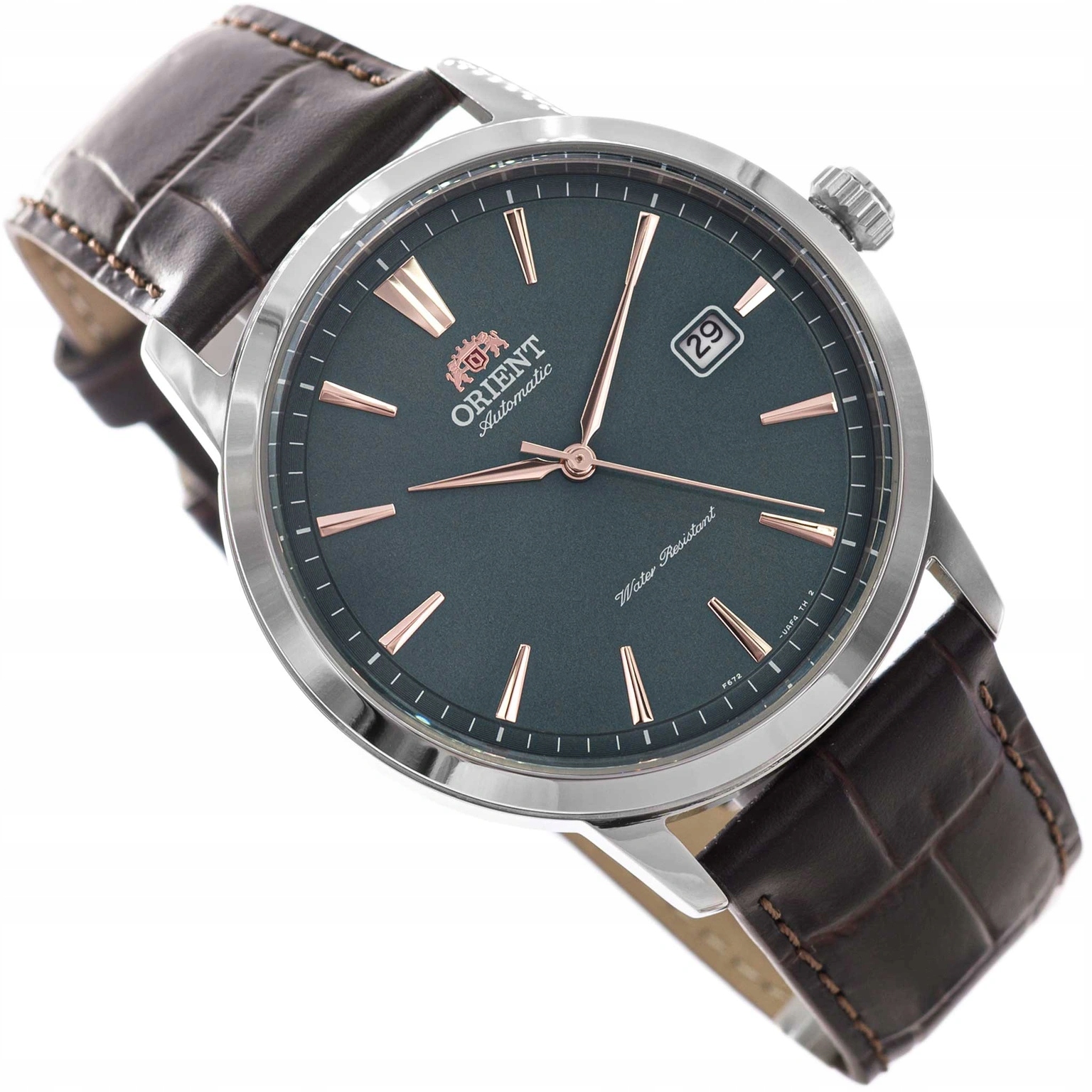 Pánské Hodinky Orient RA-AC0F13E30B Contemporary Automatic Hnědé Na Řemínku