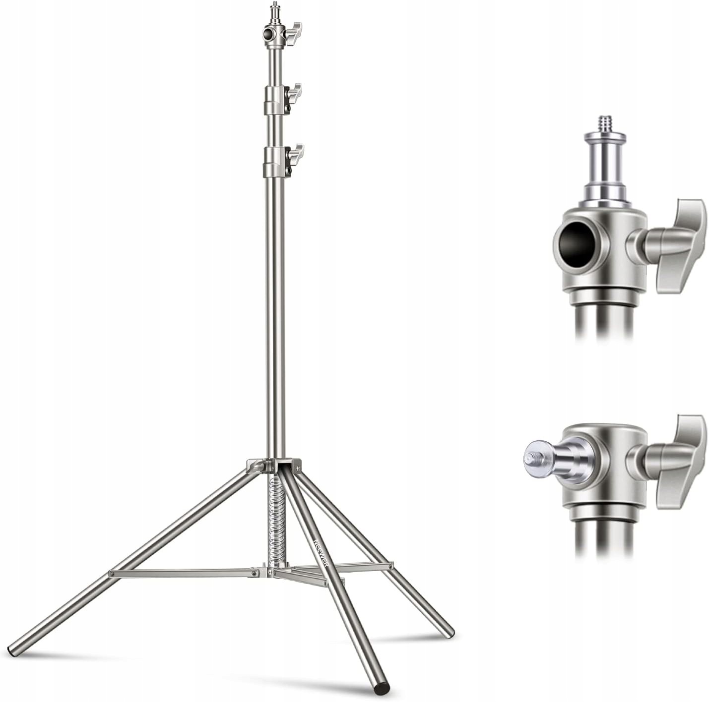 Osvětlovací stativ 220 cm Nerezová Ocel Heavy Duty 10 kg Neewer