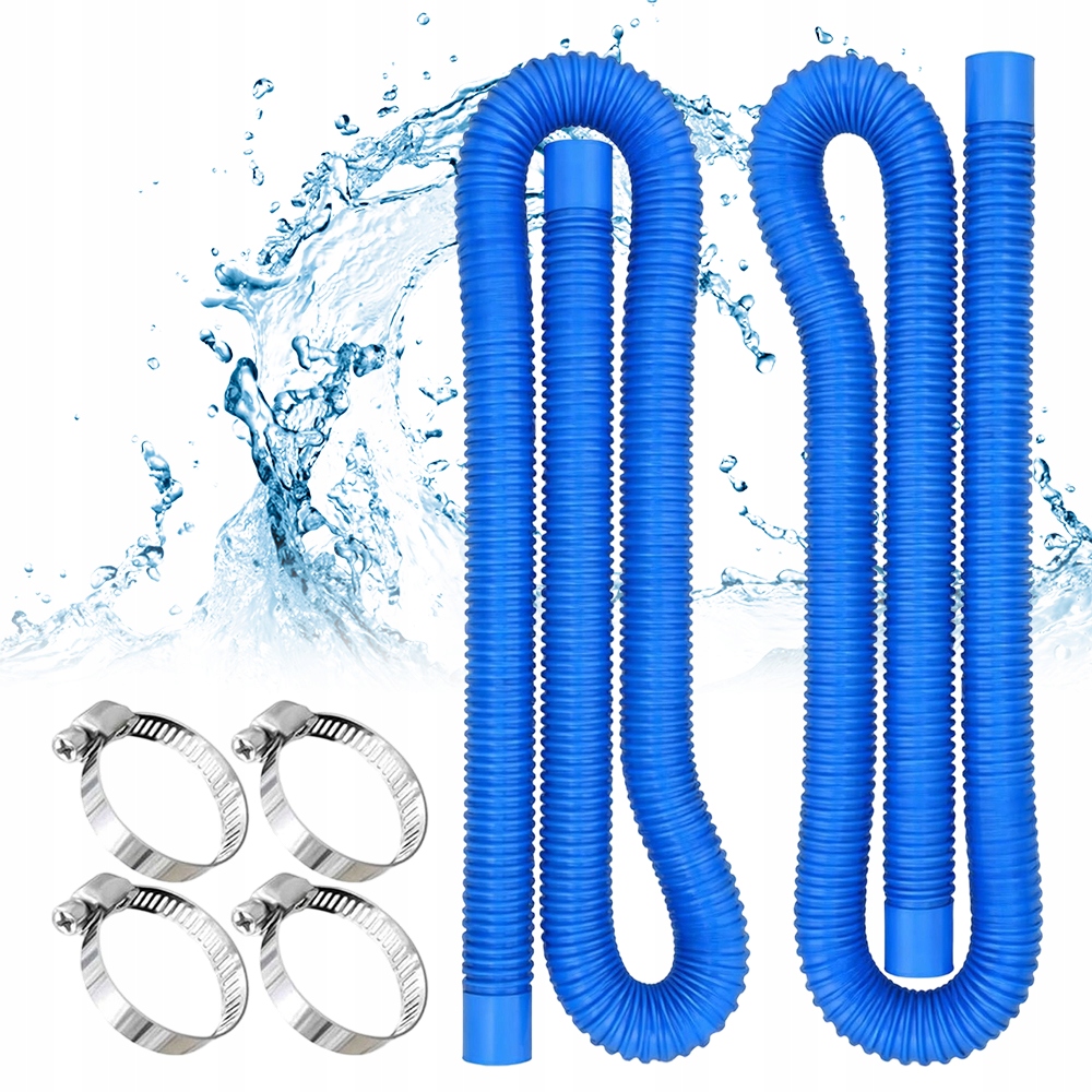 2X Hadice Pro Bazénové Čerpadlo 32 MM Trubka Pro Bazénovou Pumpu Vysavače Snadná Montáž