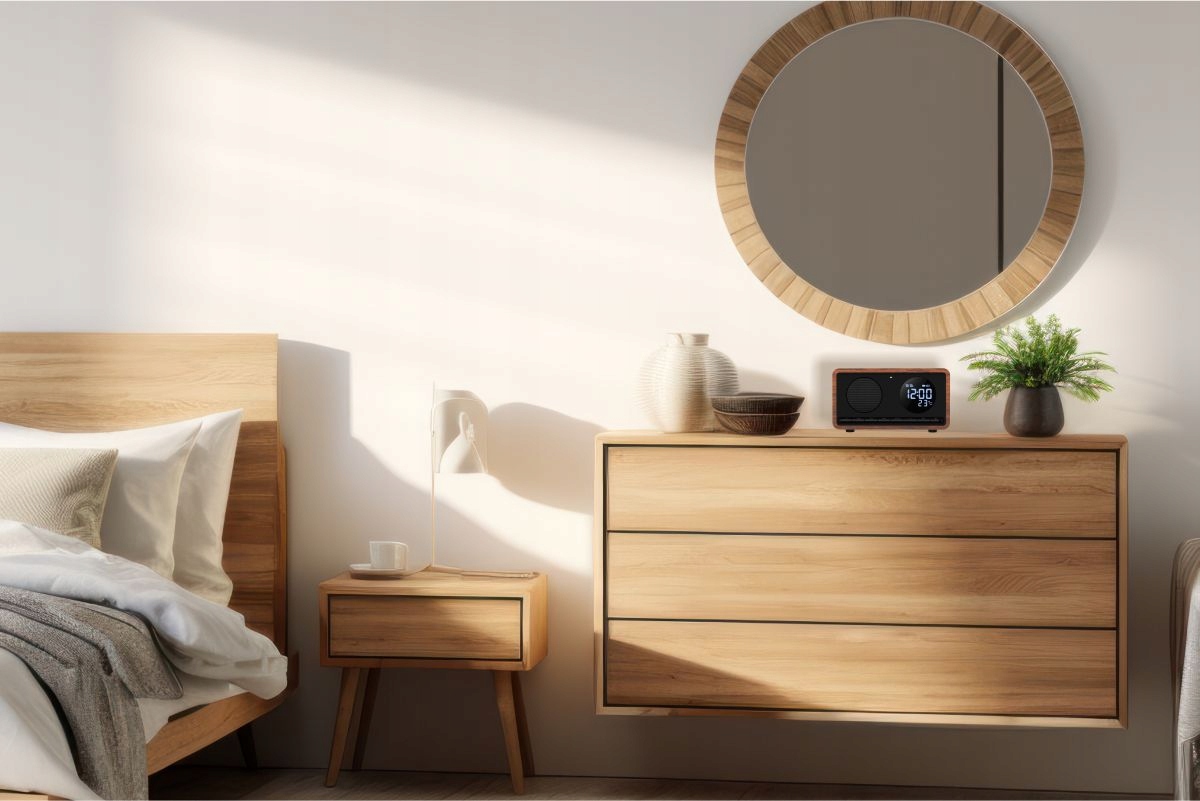 Radio Kuchenne Radiobudzik Bluetooth Ładowarka Indukcja Manta RIMINI RDI912 Model Radiobudzik bluetooth ładowarka indukcyjna RIMINI