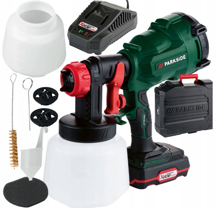 КРАСОЧНЫЙ ПИСТОЛЕТ PARKSIDE АККУМУЛЯТОР PFSA