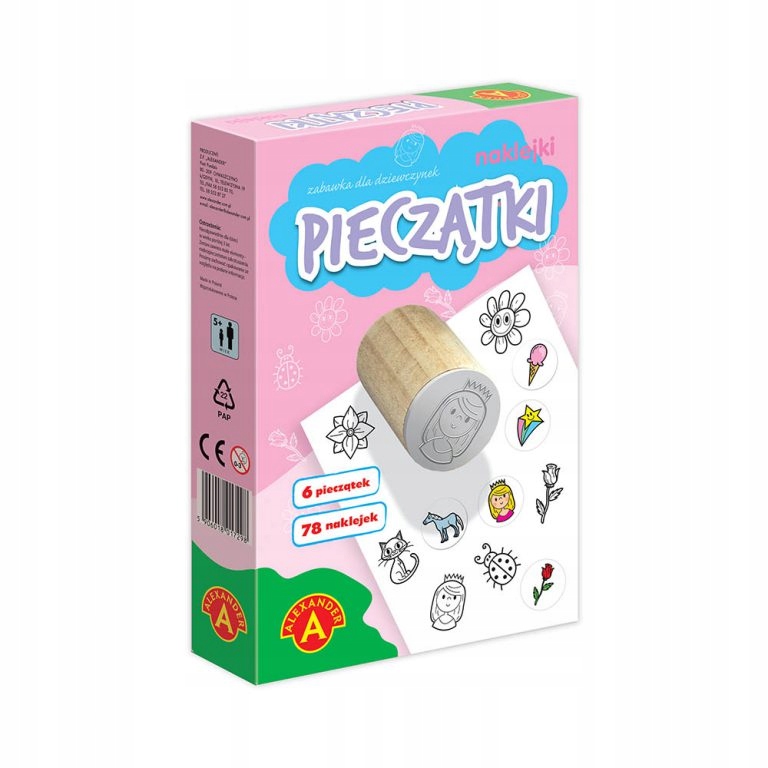 Przybory PLASTYCZNE Dla Dziecka MAŁE PIECZĄTKI I NAKLEJKI DLA DZIEWCZYNEK EAN (GTIN) 5907254479758