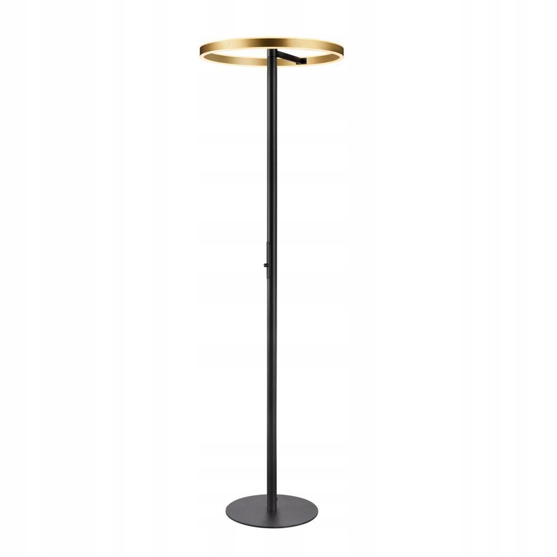 Stojacia lampa Slv One Straight Fl čierna/mosadz 22W 1200lm 2700/3000K