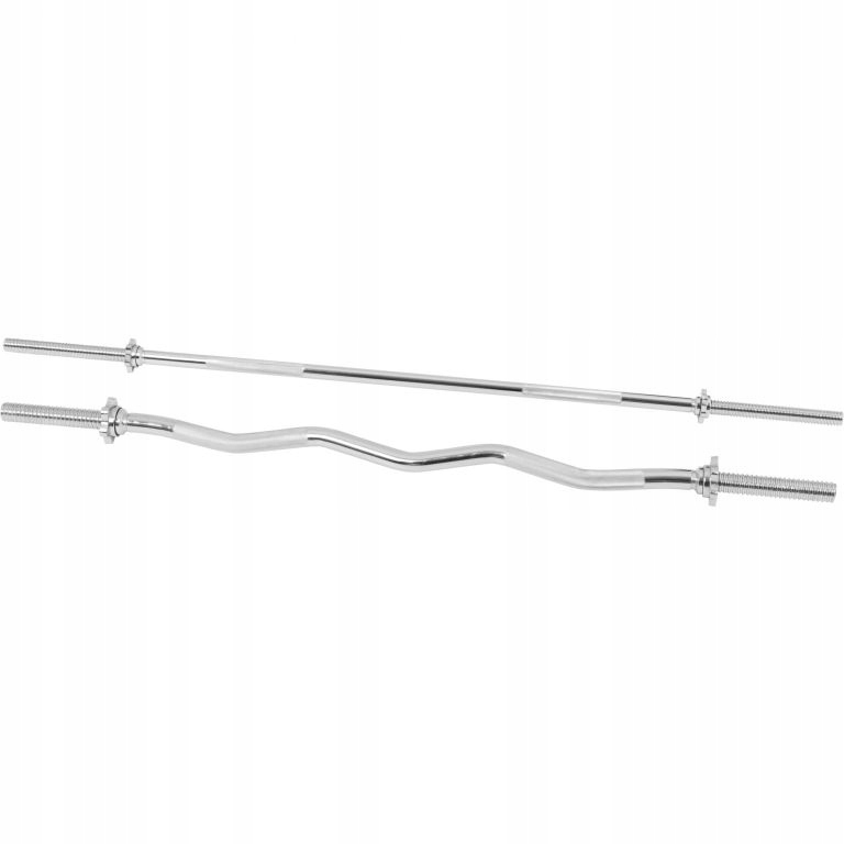 GorillaSports Sada posilovacích tyčí 170 cm+120 cm