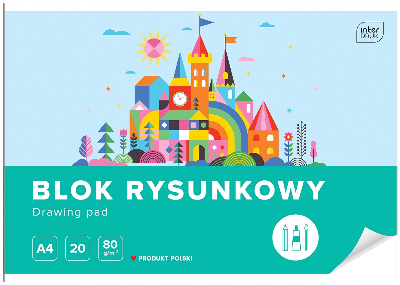 

Blok rysunkowy biały A4 Interdruk