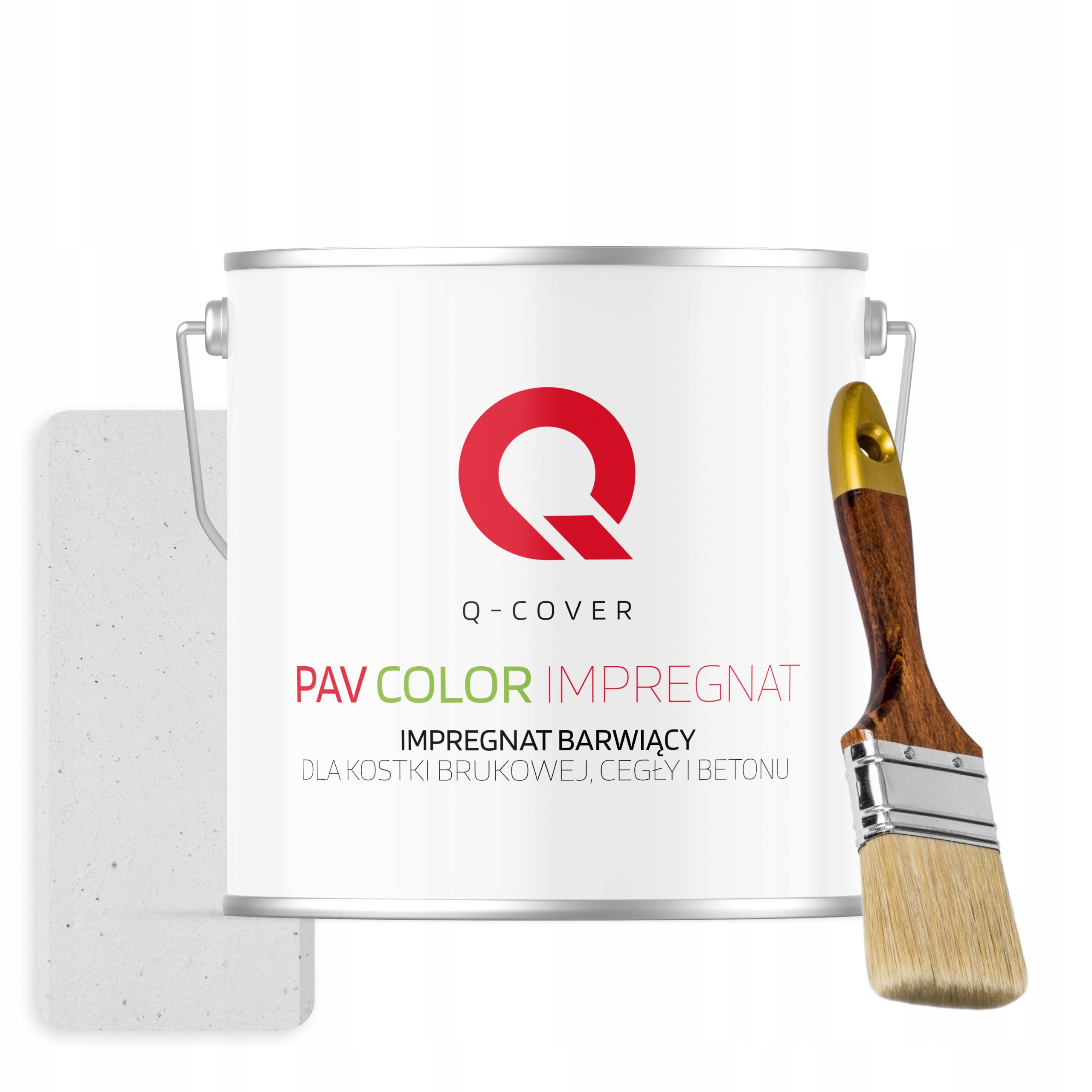 Barvicí impregnát na betonu dlažební kostky 5 l Bílý signální štětec