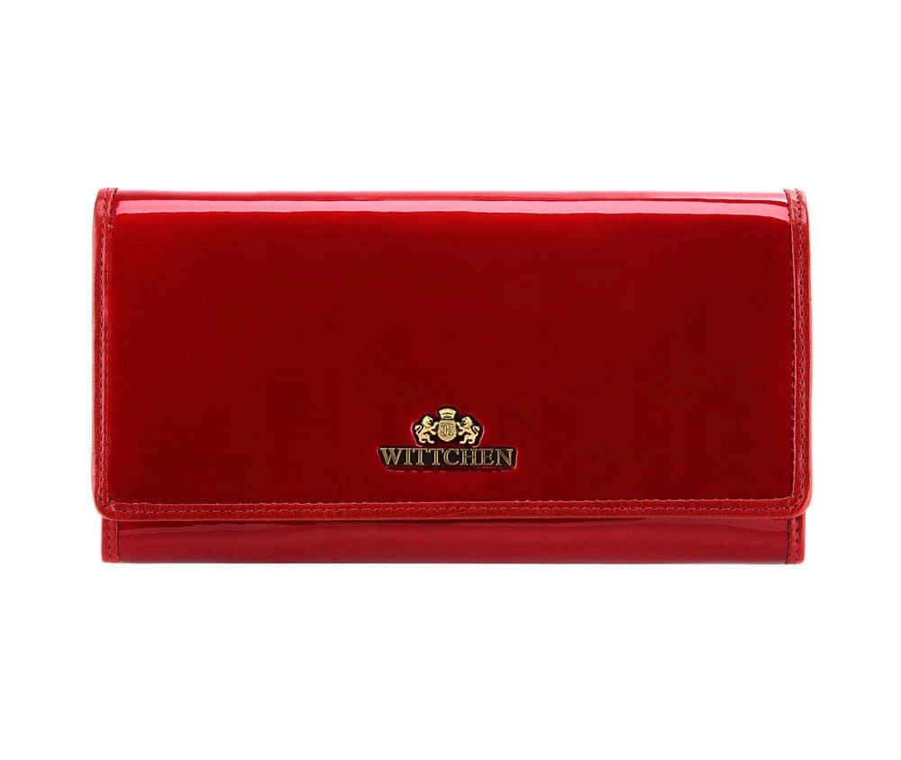 Červená dámská peněženka Wittchen Verona 25-1-052-3, lakovaná velká kůže