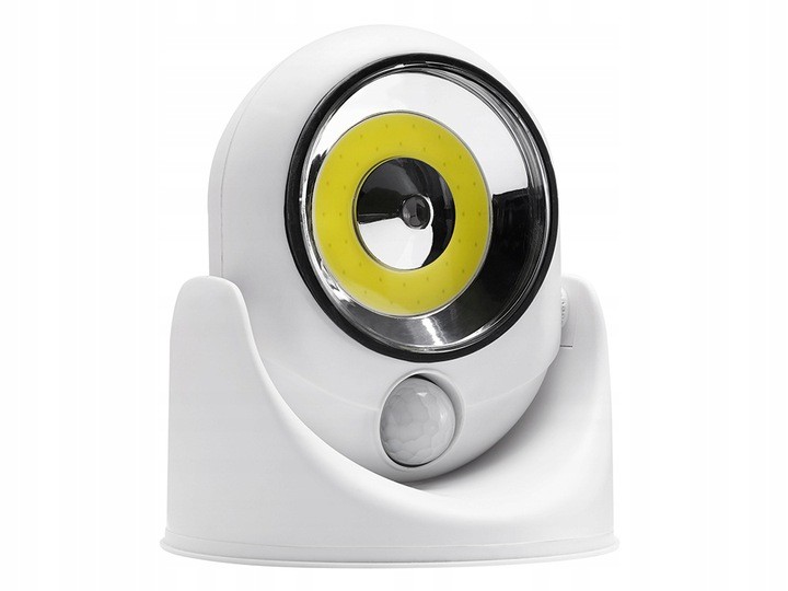 СВЕТОДИОДНАЯ ЛАМПА COB 360 НА БАТАРЕЙКАХ С ДАТЧИКОМ ДВИЖЕНИЯ