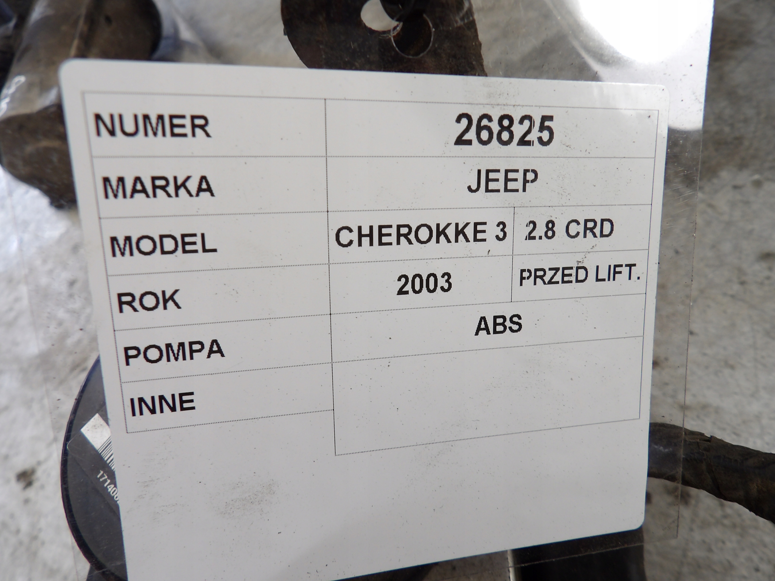 Jeep Cherokee 3 Pompa ABS 56044240AA