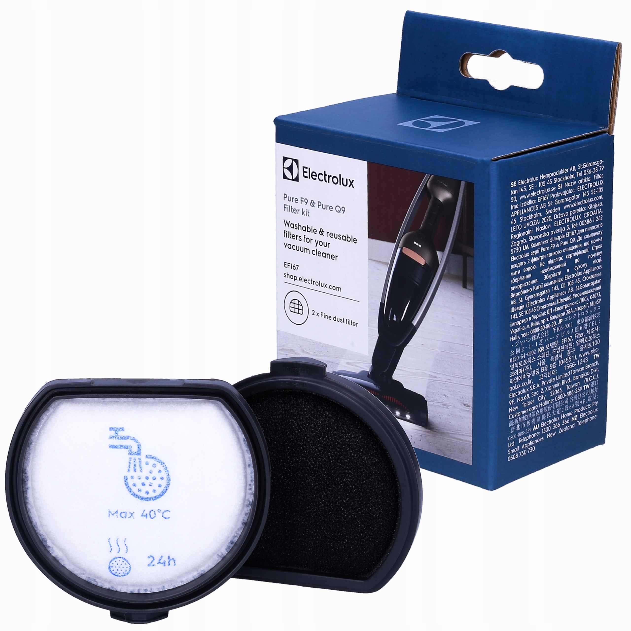 

Oryginalne filtry odkurzacza Electrolux Pure Q9