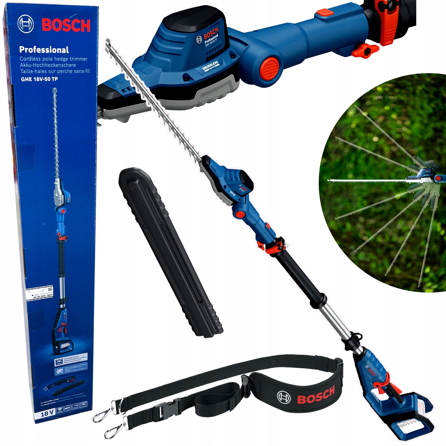 Nożyce sekator do żywopłotu na wysięgniku Bosch Ghe 18V-50 Tp 06008D5000