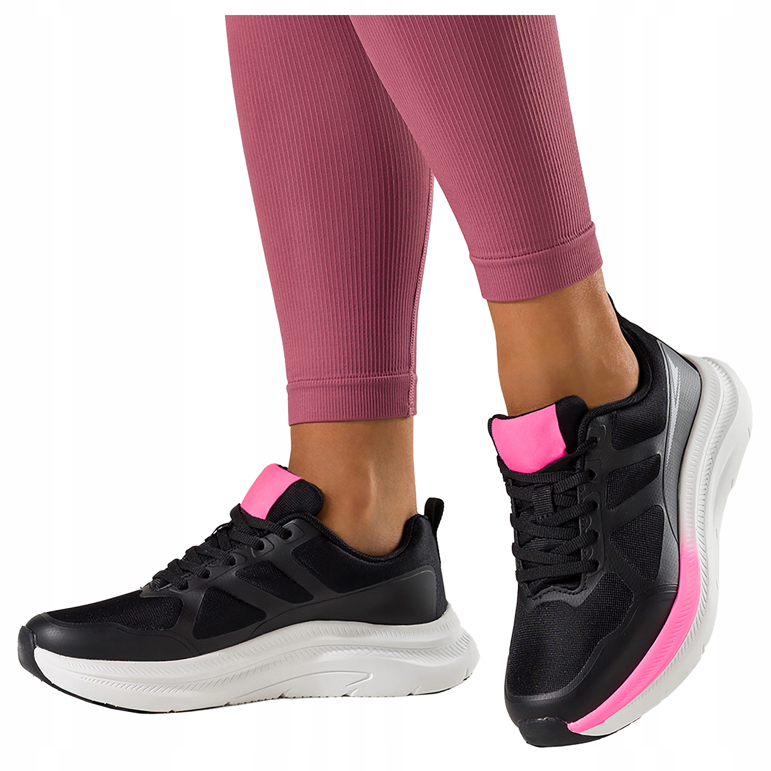 Černé Sportovní boty Dámské tenisky pro fitness a posilovnu, pohodlné, velikost 41