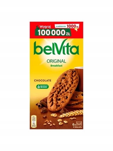 Levně 5 x Sušenky Belvita 5 kakaových obilovin 300 g