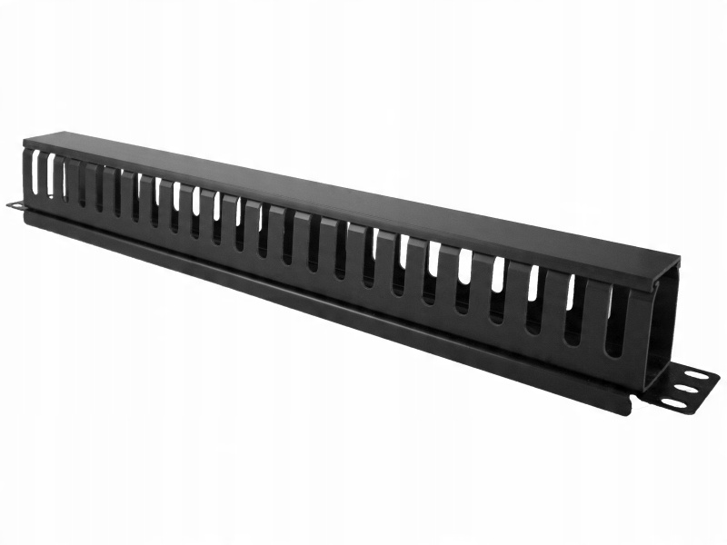 

Organizator kabli 1U 19" z pokrywą maskującą