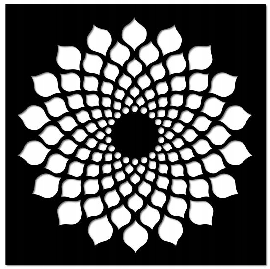 Drewniany panel dekoracyjny 70cm Obraz MANDALA ECO