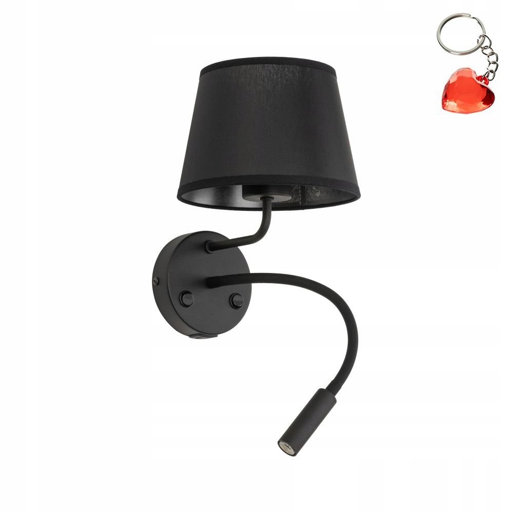 Nástenné svietidlo na čítanie s Usb Maja Black 10203 Tk Lighting