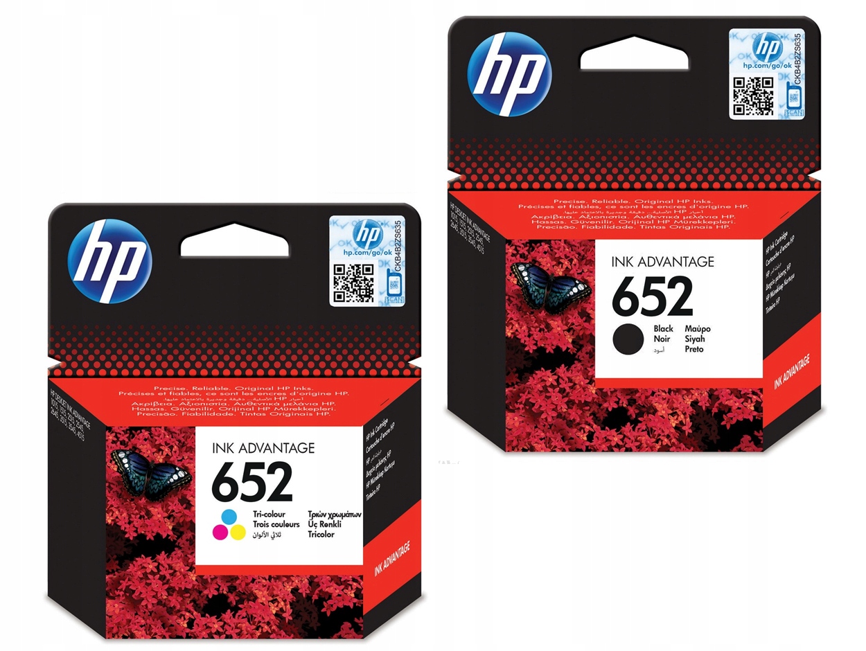 

Tusze Hp 652 1115 2315 3635 3835 4535 Kpl Oryginał