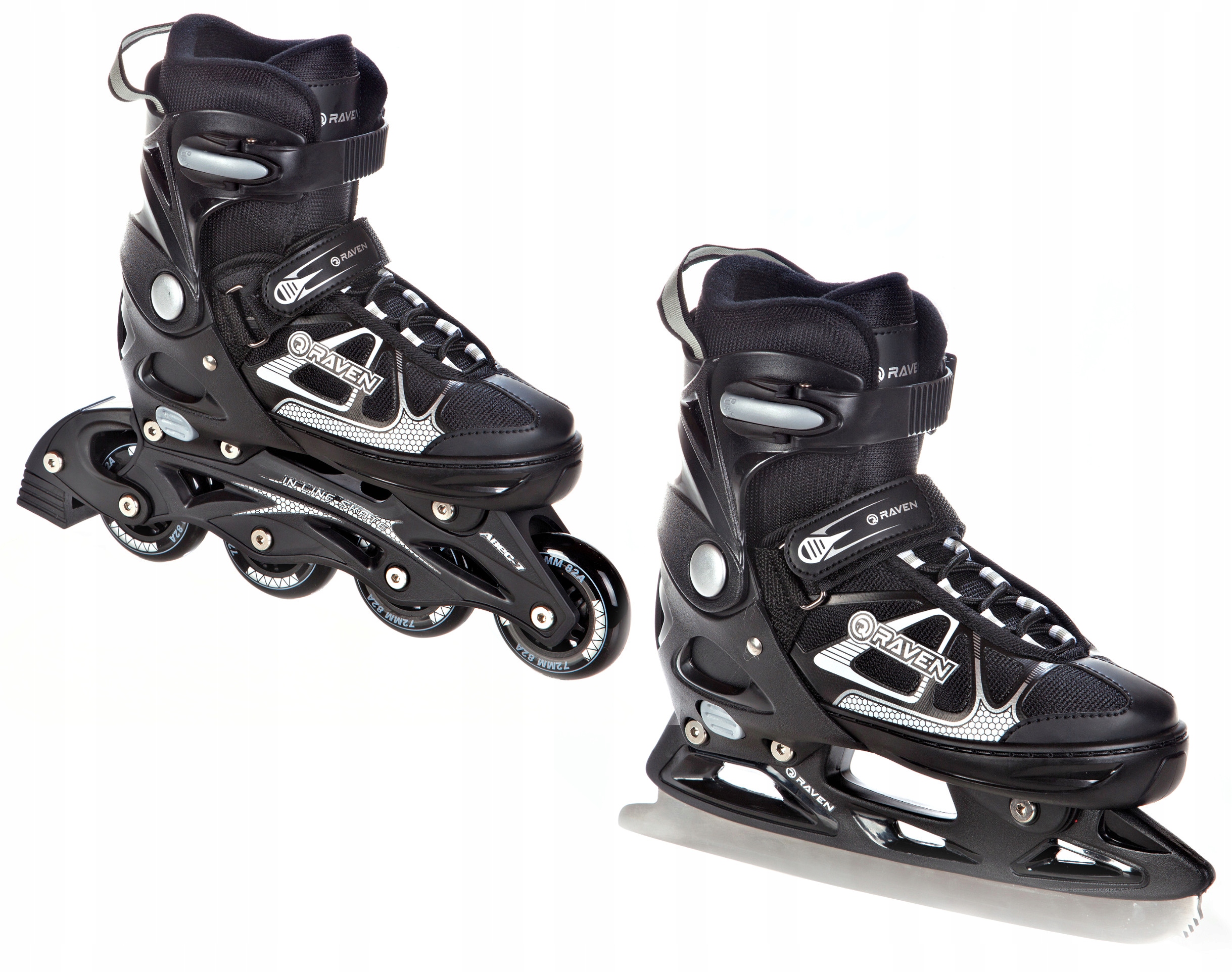 

Rolki Łyżwy 2w1 Raven Spirit Black/White 37-40