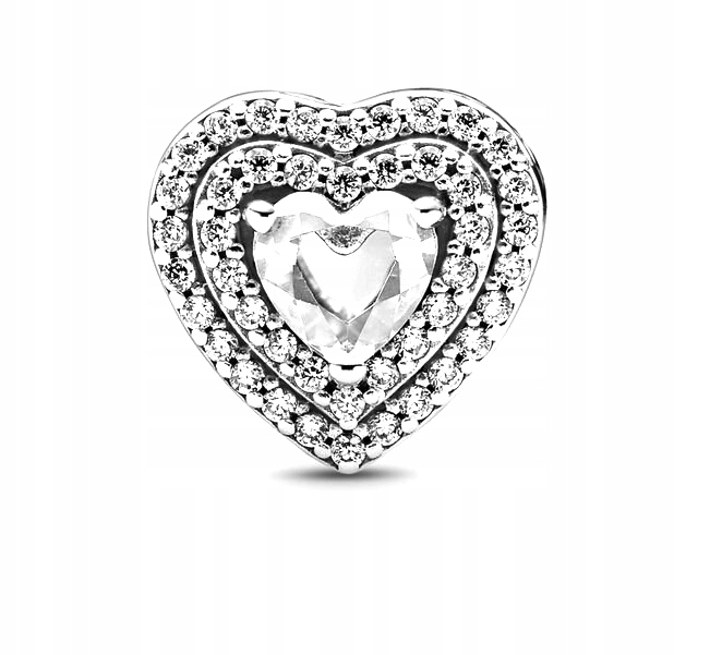 Stříbrný přívěsek Ag 925 Srdce s zirkonem 260222CHR