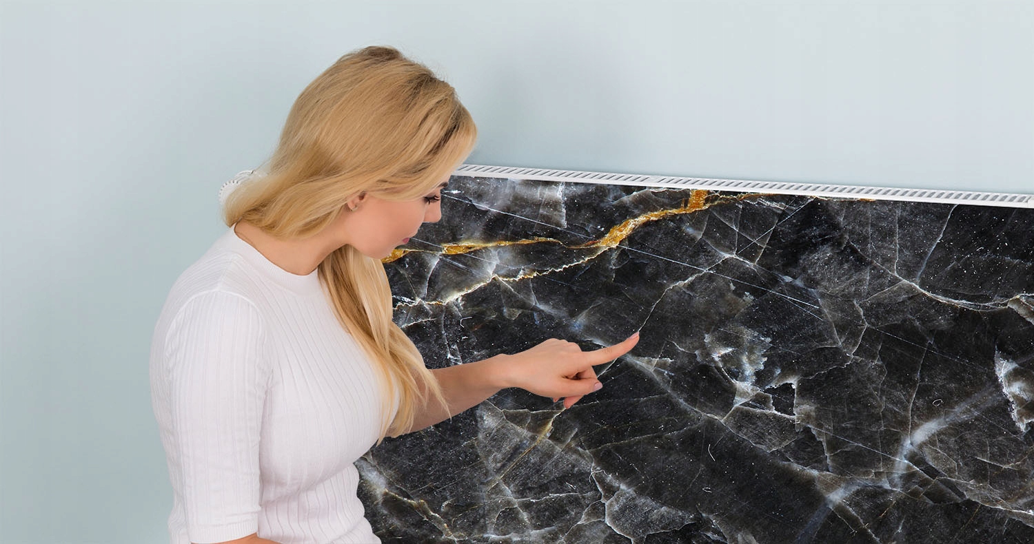 MAGNES MATA MAGNETYCZNA NA KALORYFER 120x60 MARMUR FOTOTAPETA Grubość materiału 1 mm