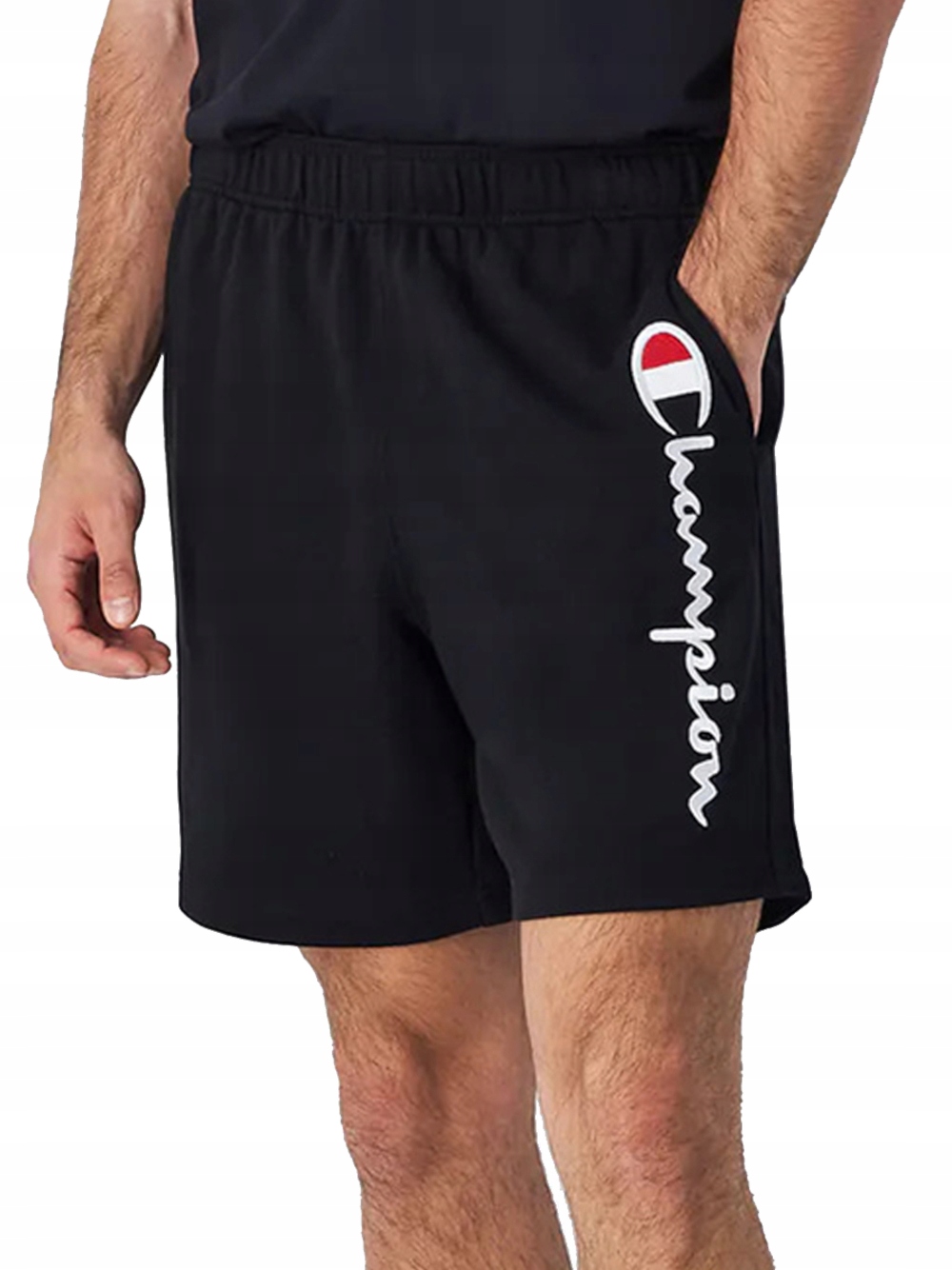 Kraťasy Champion černé 220304-KK001 sportovní teplákové bavlněné XL