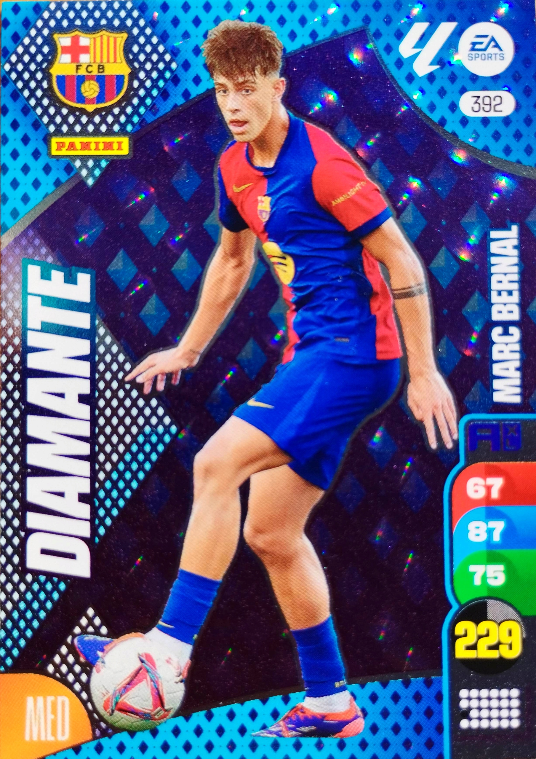 Panini La Liga 2024-25 2025 Diamante 392 Marc Bernal Barcelona